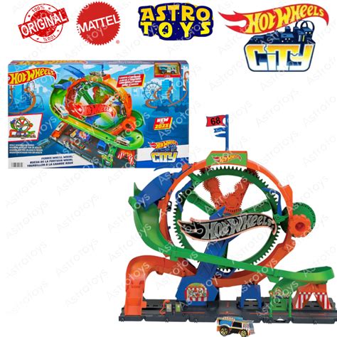 Jual Track Hot Wheels City Ferris Wheel Whirl Mainan Anak Trek Lintasan Jalan Mobil Hotwheels