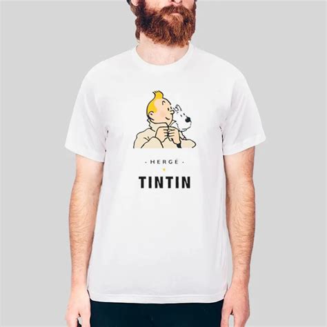 Abenteuer Klassische Tintin T Shirts Hotter Tees