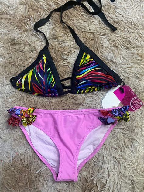 Butterfly Two Piece Bikini Women S Fashion Swimwear Bikinis Swimsuits On Carousell