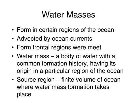 PPT - Water Mass Distribution PowerPoint Presentation, free download ...