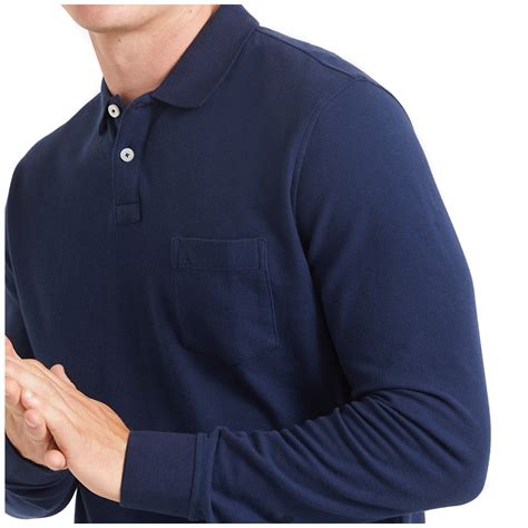 Sportscraft Men S Long Sleeve Polo Shirt Navy Costco Australia