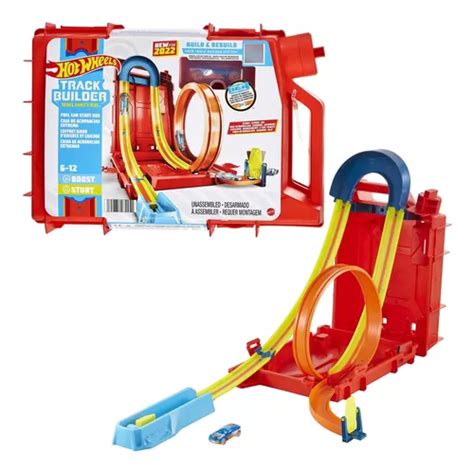 Hot Wheels Track Builder Caja De Acrobacias Extrema Veh Cu Meses Sin Inter S