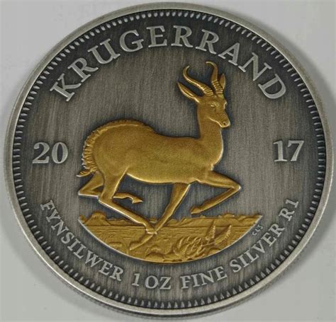 Akredytowany Krugerrand Uncja Srebra Antique Gold Ceny I