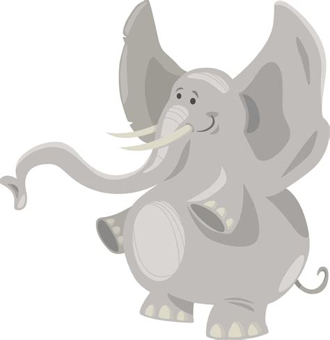 cartoon African elephant wild animal character 50470257 Vector Art at