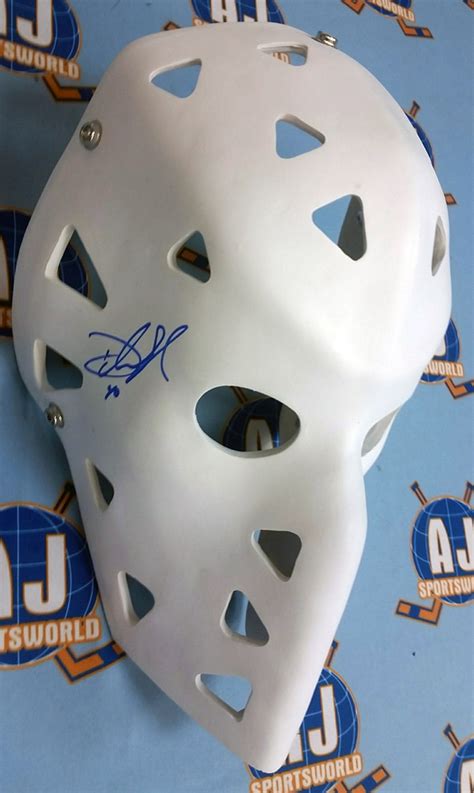 Devan Dubnyk Autographed Full Size White Retro Goalie Mask Minnesota