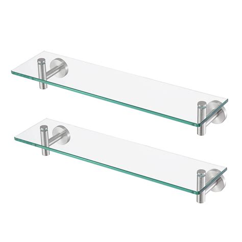 Floating Glass Shelves Supports at Hayley Savige blog