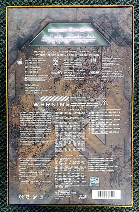 Hot Toys Marvel Guardians Of The Galaxy Rocket Raccoon And Cosmo Scale Figure Set The