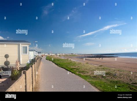 Trecco Bay Beach And Holiday Park Mobile Homes And Caravans Along Shore