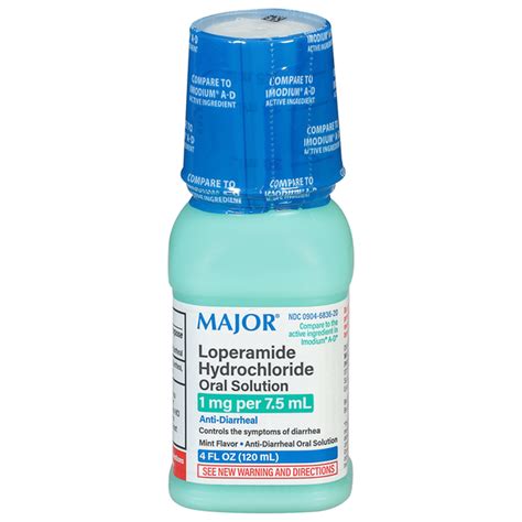 major oral solution loperamide hydrochloride  mg mint flavor  fl
