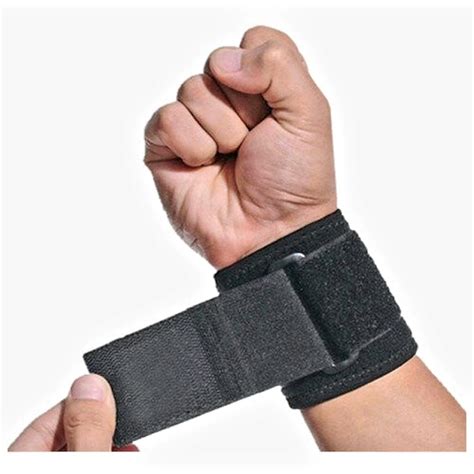 Par Munhequeira Protetora Anatômica Tensor De Pulso Neoprene Ajustável