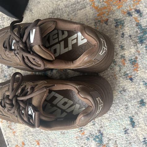 Naked Wolfe Sporty Brown Suede Platform Only Worn Depop