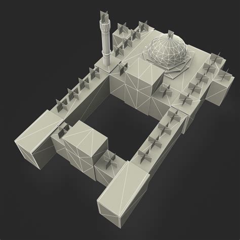 Zulfa Mosque 3d Model 50 3ds Unknown Max Obj Free3d