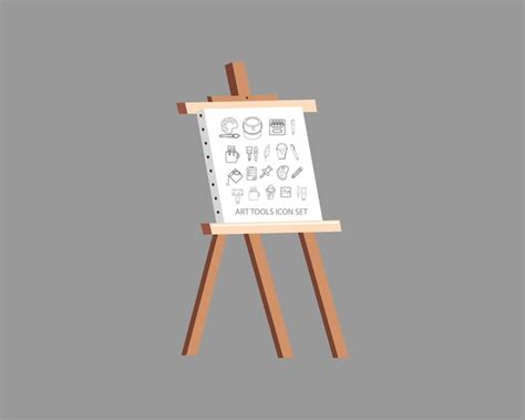 Premium Vector Art Tools Icon Set On White Background Premium Vector