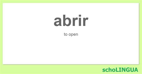Verbo Abrir No Futuro - 7