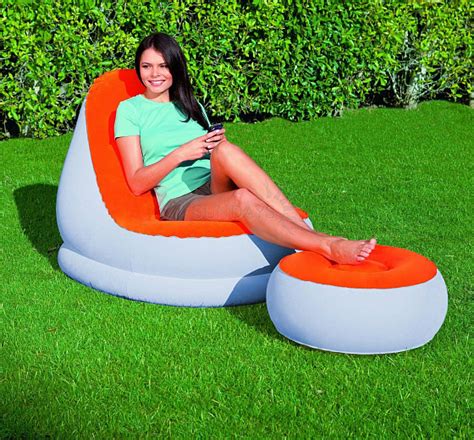 75053 Кресло надувное с пуфиком Bestway Comfort Cruiser Inflate-A-Chair ...