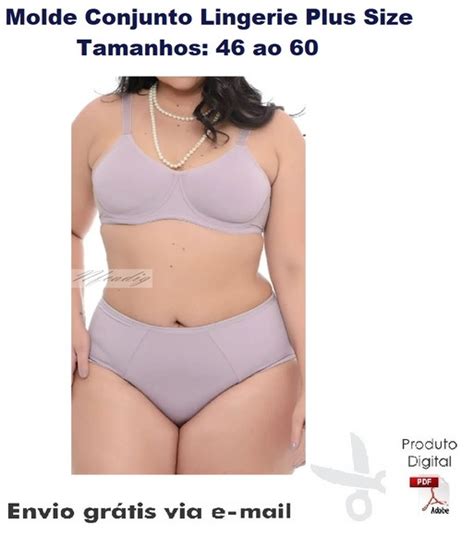 Molde Em PDF De Conjunto Lingerie Plus Size Ref Elo