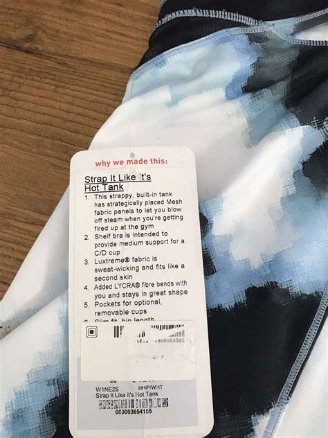 Lululemon Strap It Like It S Hot Tank Aquamarine Blooming Pixie Multi White Lulu Fanatics