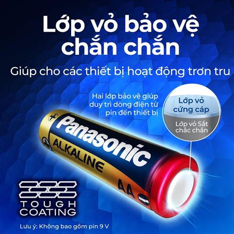 Pin Aa Panasonic Hitop R6dt 4s Tiểu Đỏ 15v Vỉ 4 Viên Pin Panasonic