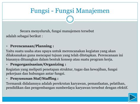 Irfa - pengertian, fungsi dan unsur manajemen | PPTX