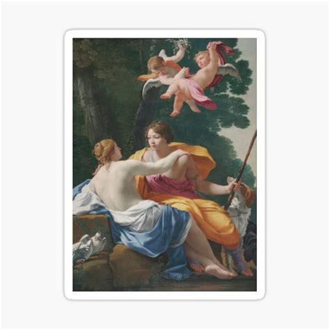 Venus And Adonis Simon Vouet Sticker By Onodera Redbubble