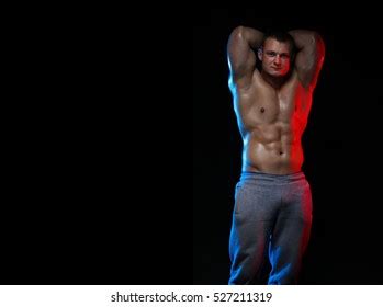 Male Bodybuilder Athlete Naked Torso Posing Stock Photo Shutterstock