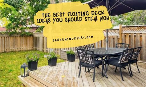 The Best Floating Deck Ideas You Should Steal Now | GARDENS NURSERY