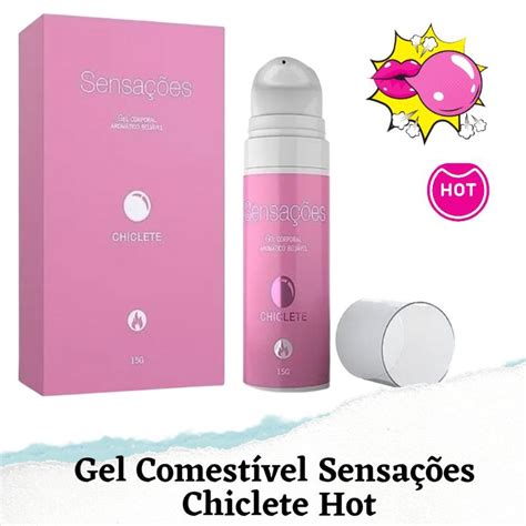 GEL COMESTÍVEL SENSAÇÕES HOT SABOR CHICLETE Shopee Brasil