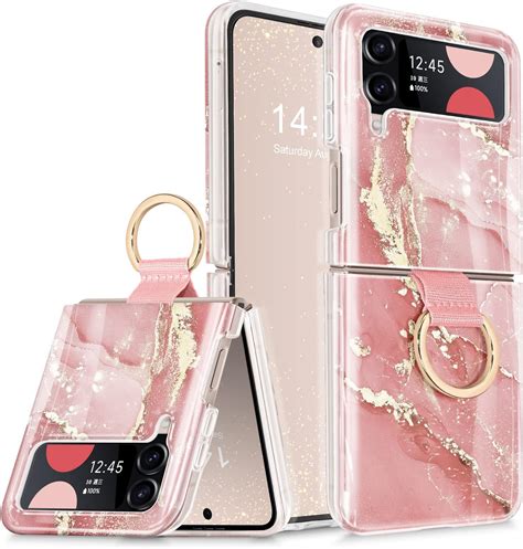 Funda De M Rmol Para Galaxy Z Flip Con Soporte Para Anillo Carga