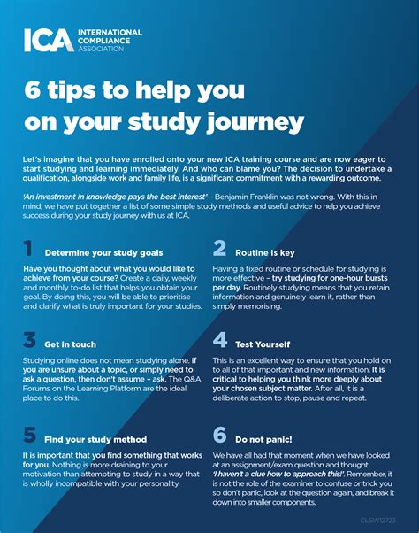6 tips to help you on your study journey