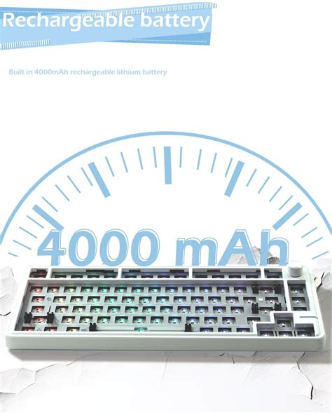 Zuoya Ls Mode Wireless Bluetooth Mechanical Keyboard Kit Rgb Hot Swappable With Knob