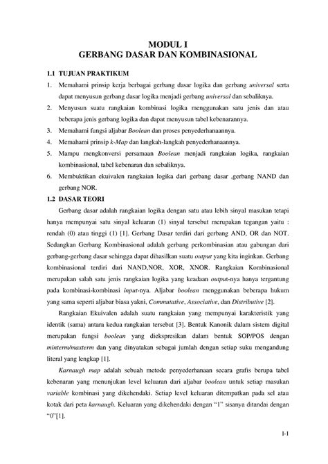 10 Modul I Practical Report MODUL I GERBANG DASAR DAN