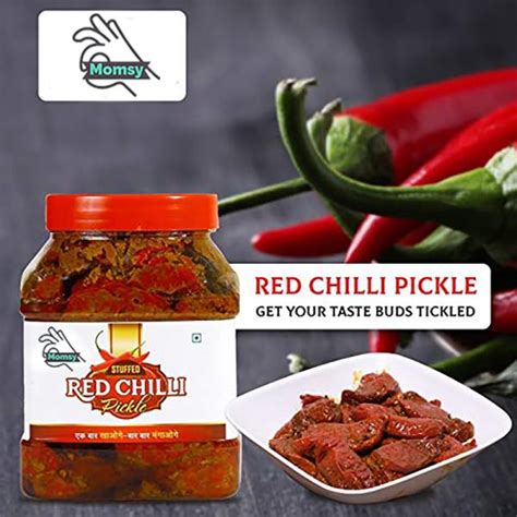 Momsy Premium Homemade Stuffed Banarasi Red Chilli Pickle Lal Mirchi