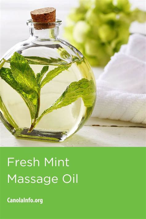 Fresh Mint Massage Oil Recipe Massage Oil Oils Mint