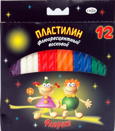 "Пластилин восковой Флюрики 12 цветов (280037Н)" купить лепка | Лабиринт