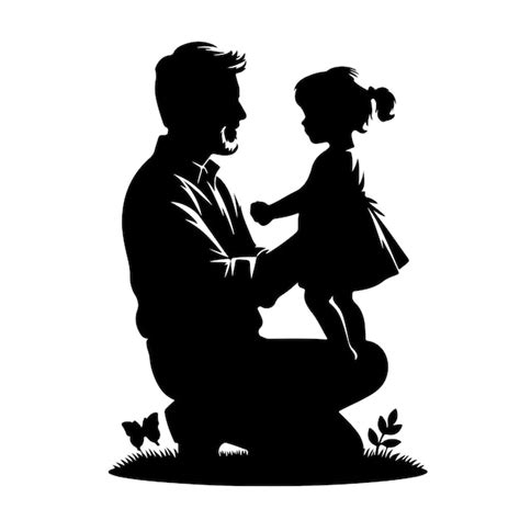 Premium Vector Free Vector A Man And A Girl Are Sitting On A Stone In