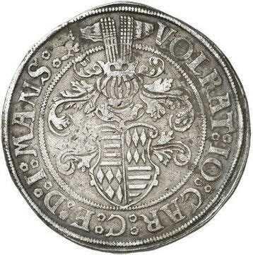 1 Thaler Volrat V John I And Charles I County Of Mansfeld