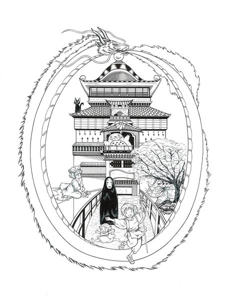 Раскраска унесенные призраками - Zefirka.club фото и картинки