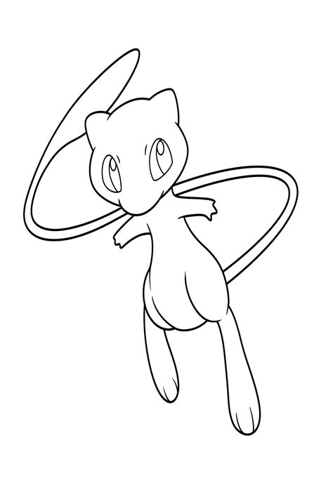 P Ginas Para Colorear De Mew Coloringpagesonly