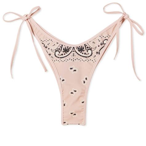 Palm Angels Women S Paisley Print Bikini Bottom In Pink Palm Angels