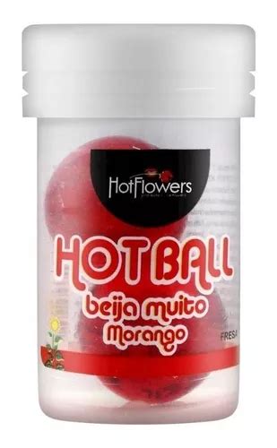 Hot Ball Bolinha Beijável Hot Flowers Sabor Morango MercadoLivre