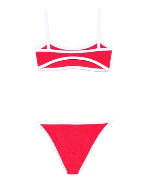 Hunza G Tyler Bikini In Red Lyst