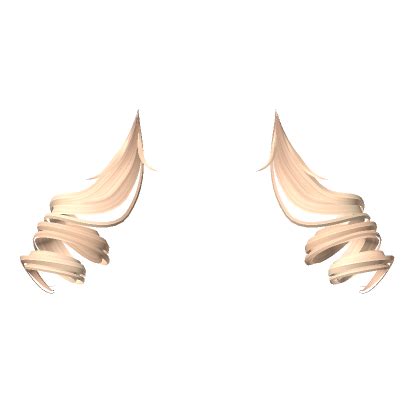 Short Low Swirly Pigtail Extensions In Blonde Roblox