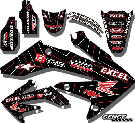 ALL YRS CRF 70 80 100 GRAPHICS KIT HONDA CRF70 CRF80 CRF100 DECO DECALS ...