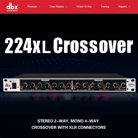 Dbx Xl Professional Way Electronic Crossover Ultra Low Bass Stage