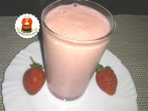 Delicie Se Um Milk Shake De Morango Cremoso Sem Lactose