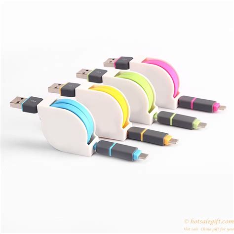 In Retractable Sync Charge Usb Data Cable For IPhone And Android Phones Hot Sale Gift