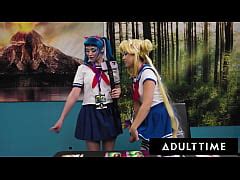 Adult Time Futa Babe Lulu Chu Takes Gushing Cumshots From Real Futa Girls Jewelz Blu Codi