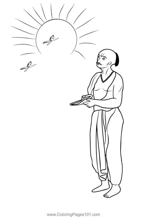 Surya Puja Coloring Page | Coloring pages, Coloring pages for kids ...