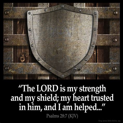 Psalms 28 7 Inspirational Image