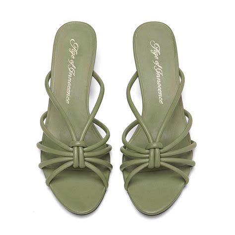 Женские мюли Age of Innocence Adeline кожаные зелёные